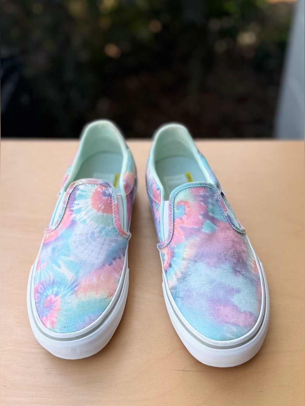 Vans Pastel Tie Dye Slip On Sneakers Unisex Hippie Y2K Skate Deluxe Comfort 8W 6 - Picture 9 of 10